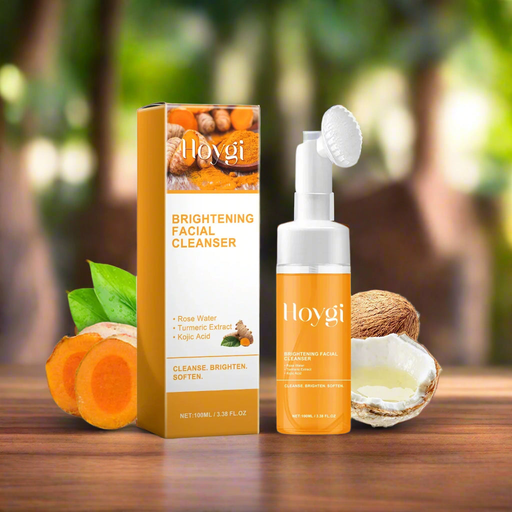 Turmeric Cleanser Deeply Cleansing Kojic Acid Blackhead Remover Skin Cleansing Oil Control Fade Acne Marks Brighten Foam Cleanse
