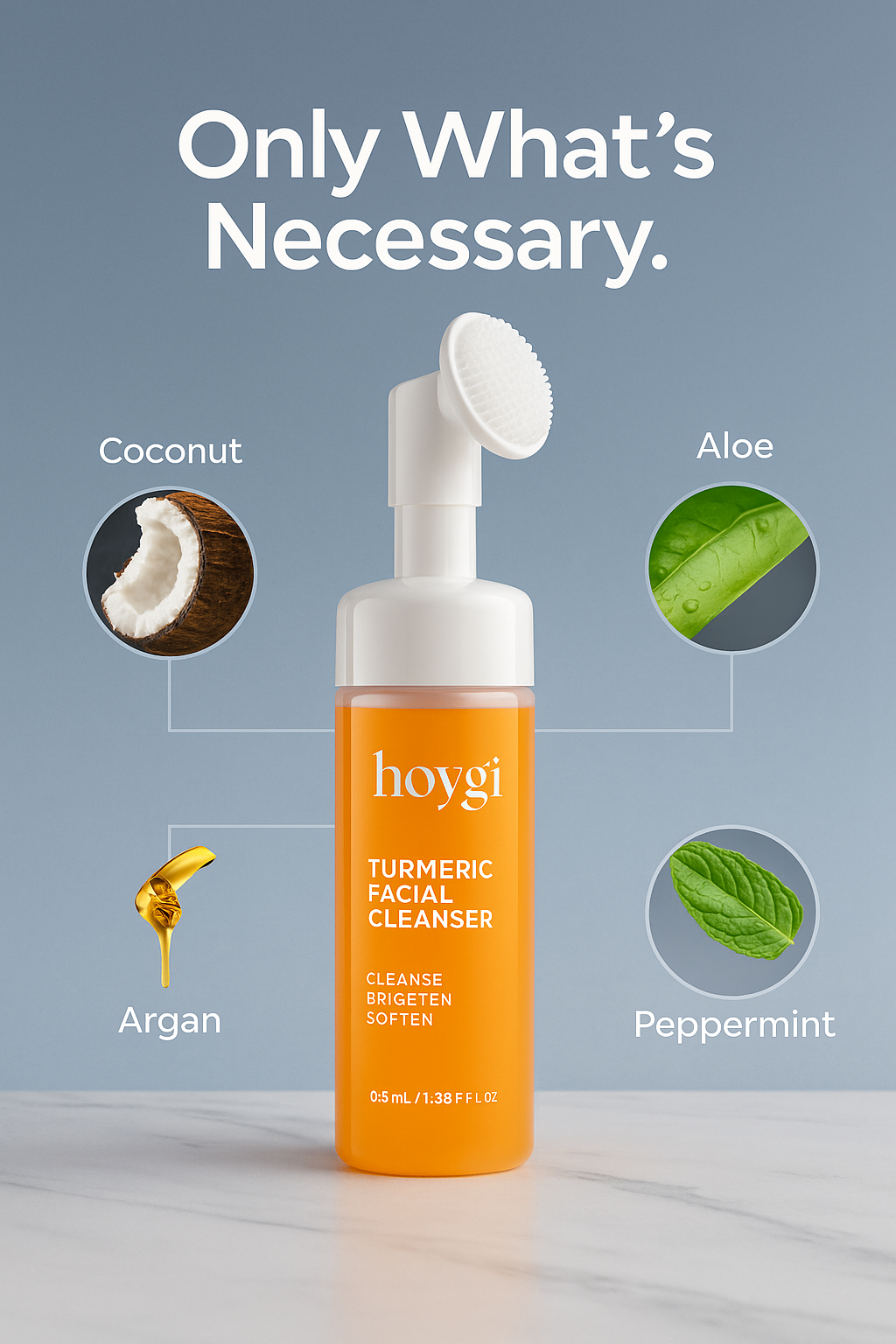 Turmeric + Kojic Acid Foam Cleanser – 100ml
