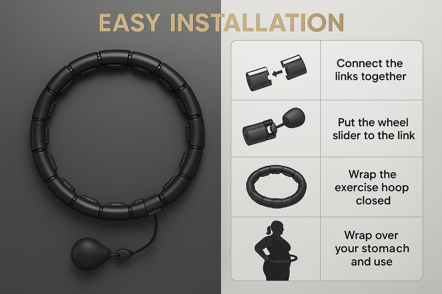 Infinity Fitness Hoop™ – Weighted Hula Hoop for Weight Loss | TressLab - TressLab