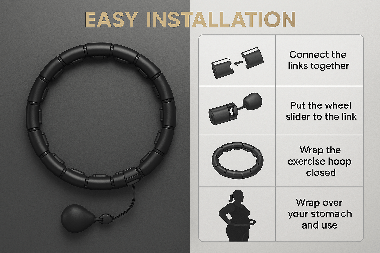 Infinity Fitness Hoop™ – Weighted Hula Hoop for Weight Loss | TressLab - TressLab